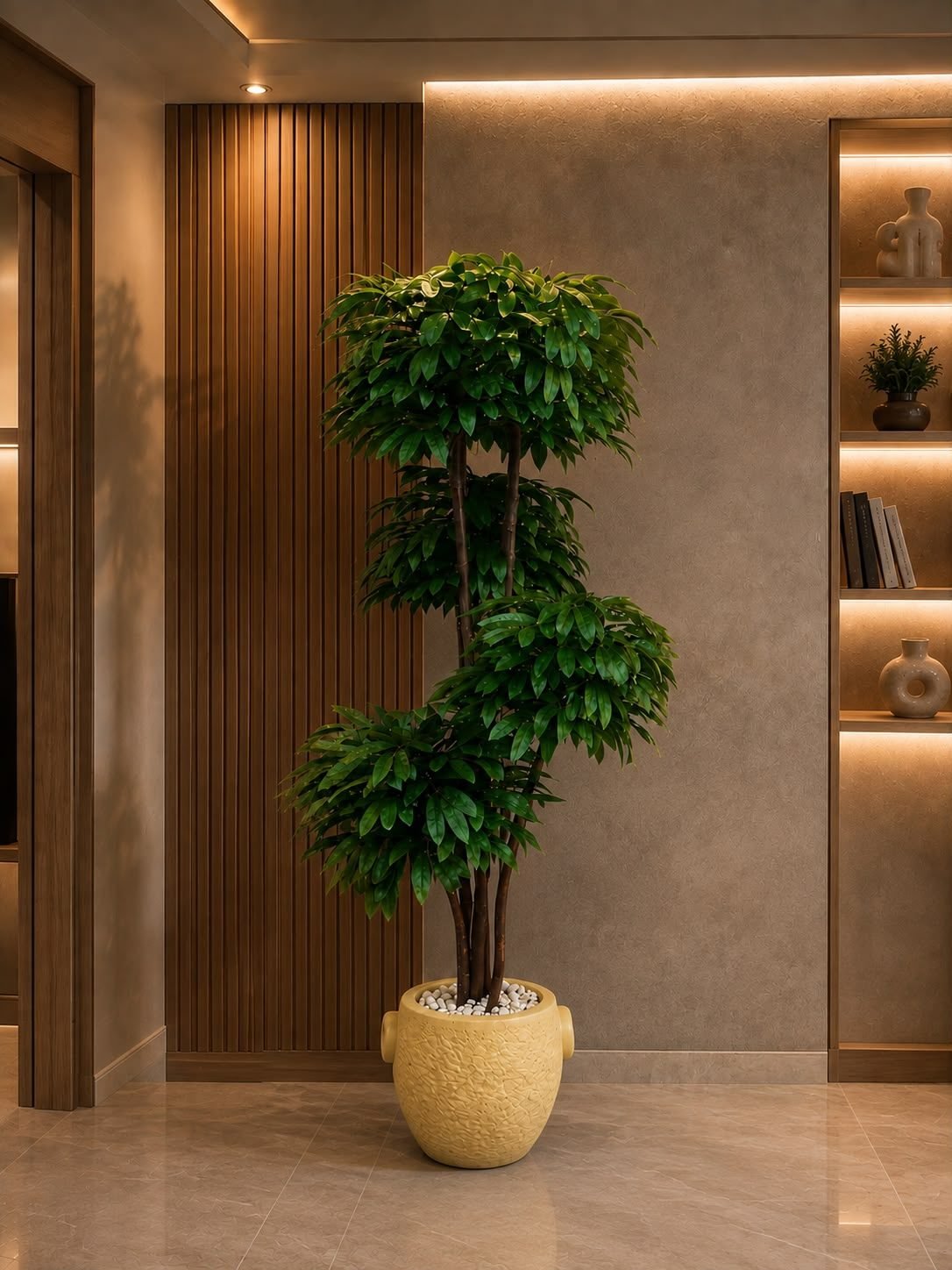 🌿 Artificial Multi-Tier Schhefflera Tree