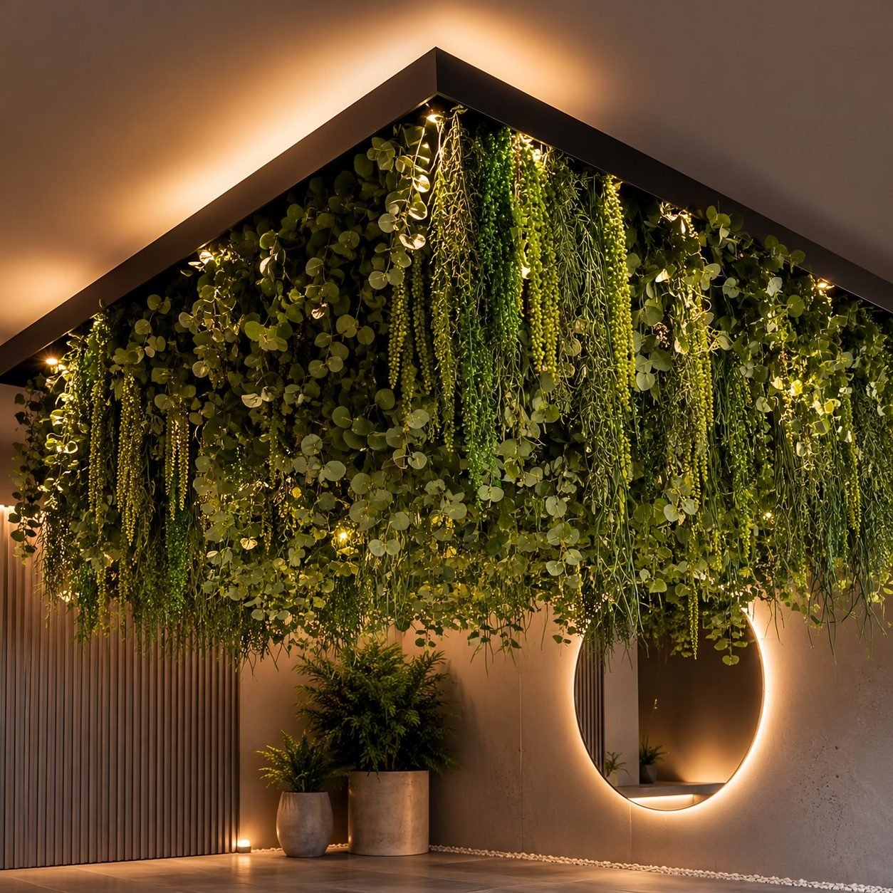🌿 Hanging Greenery | Green Ceiling