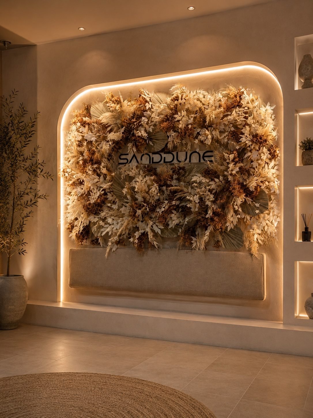 🌾 Dried Floral Wall