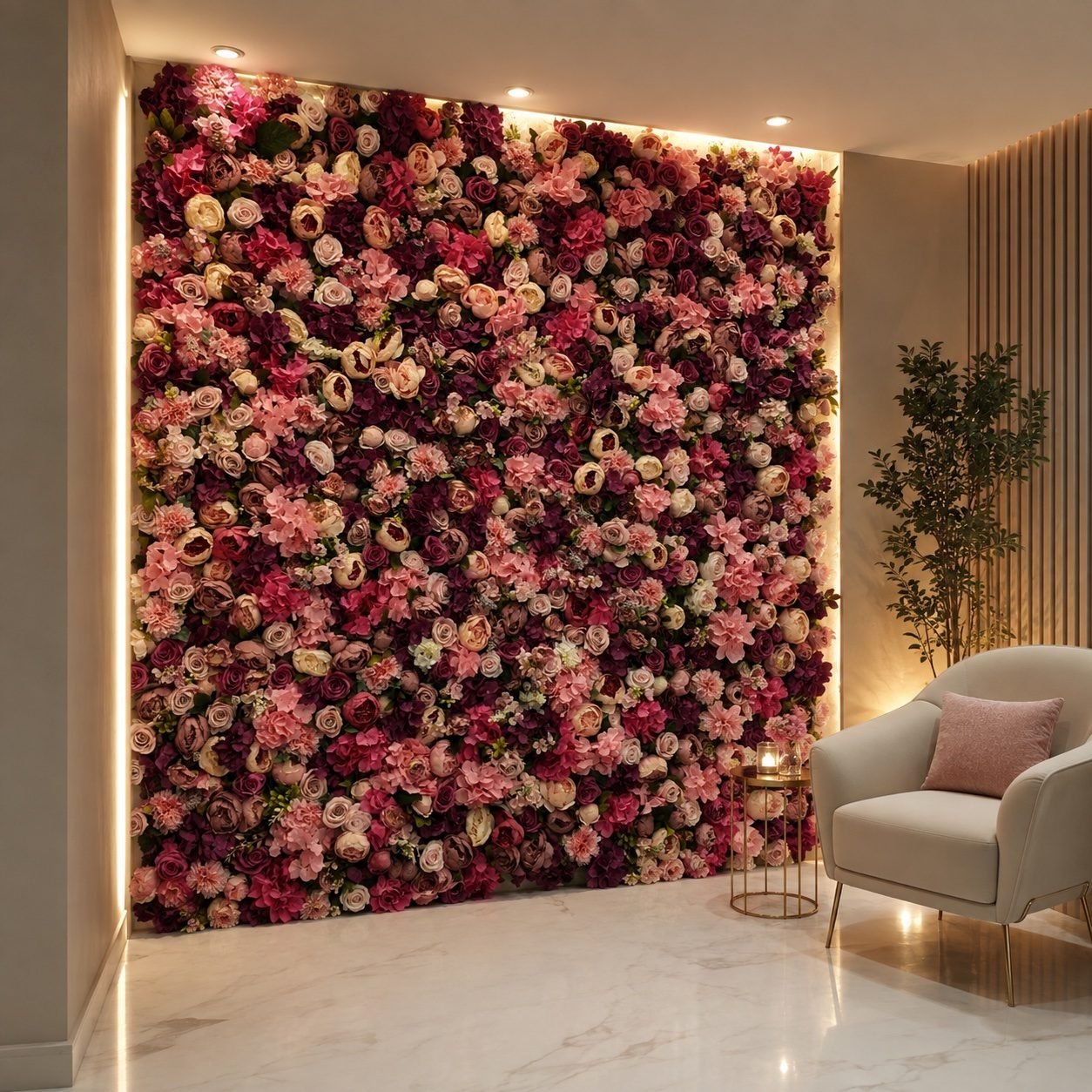 🌸 Luxury Artificial Flower Wall 🌸