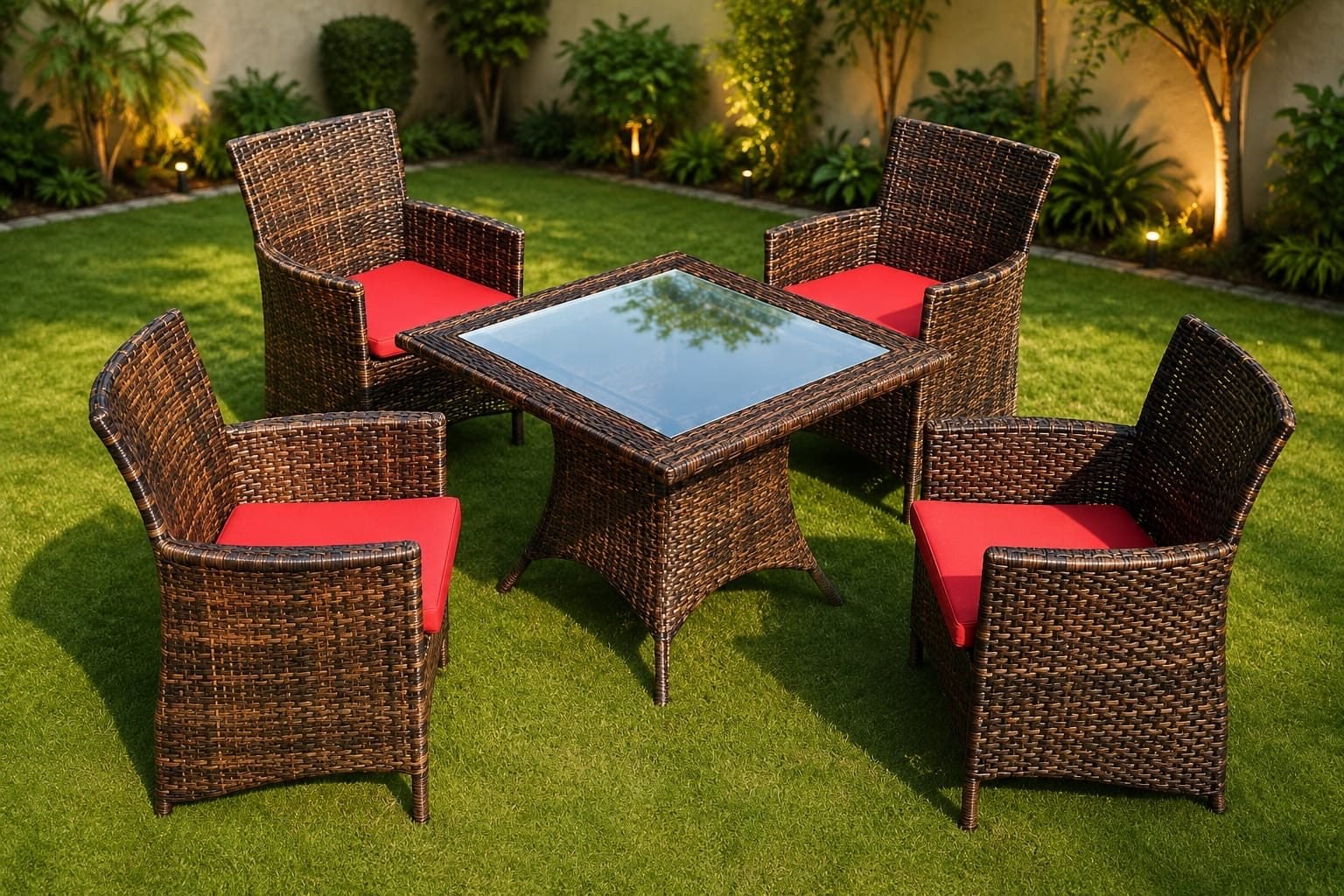 Rattan chairs set