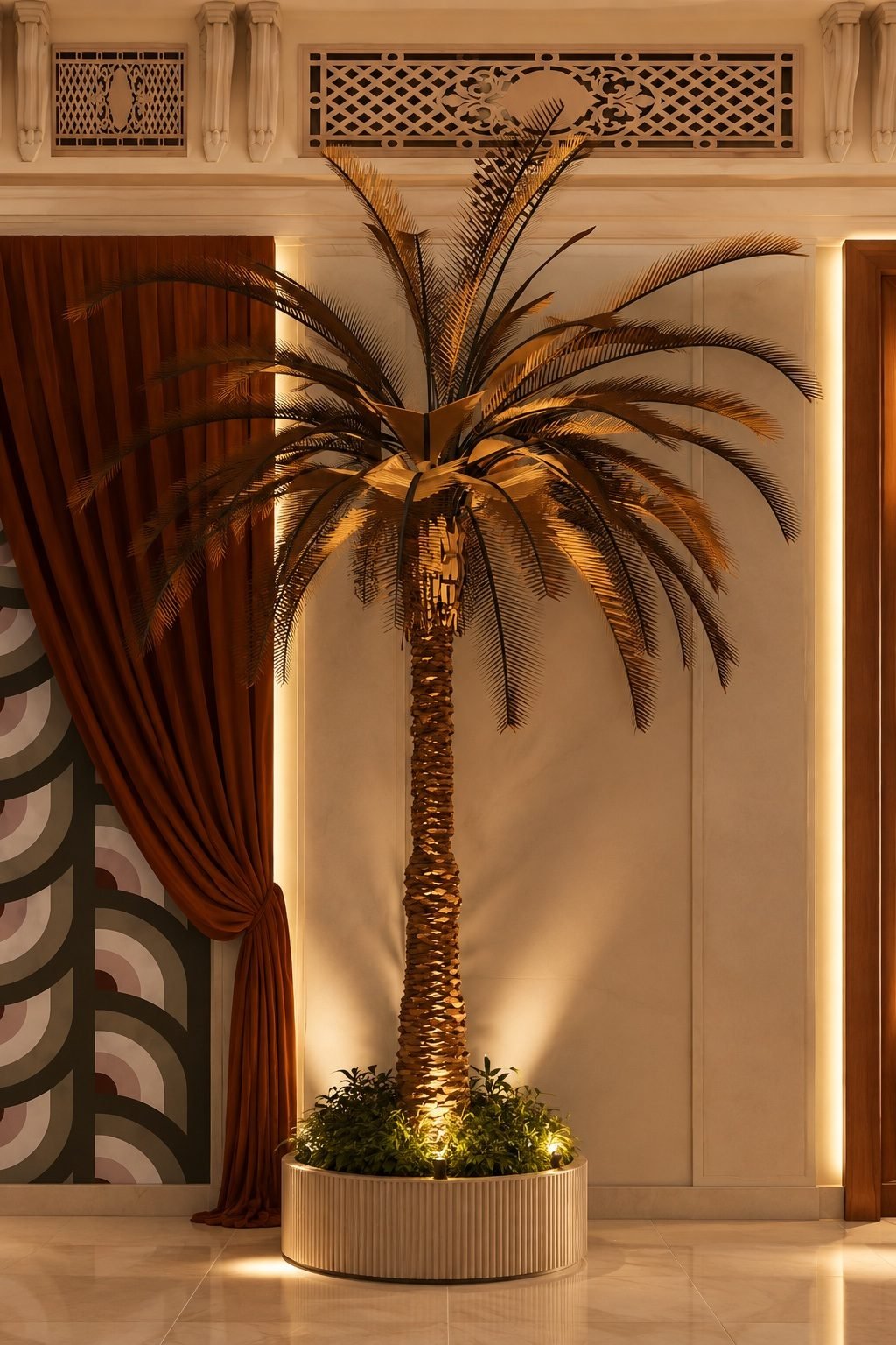 Decorative palm tree