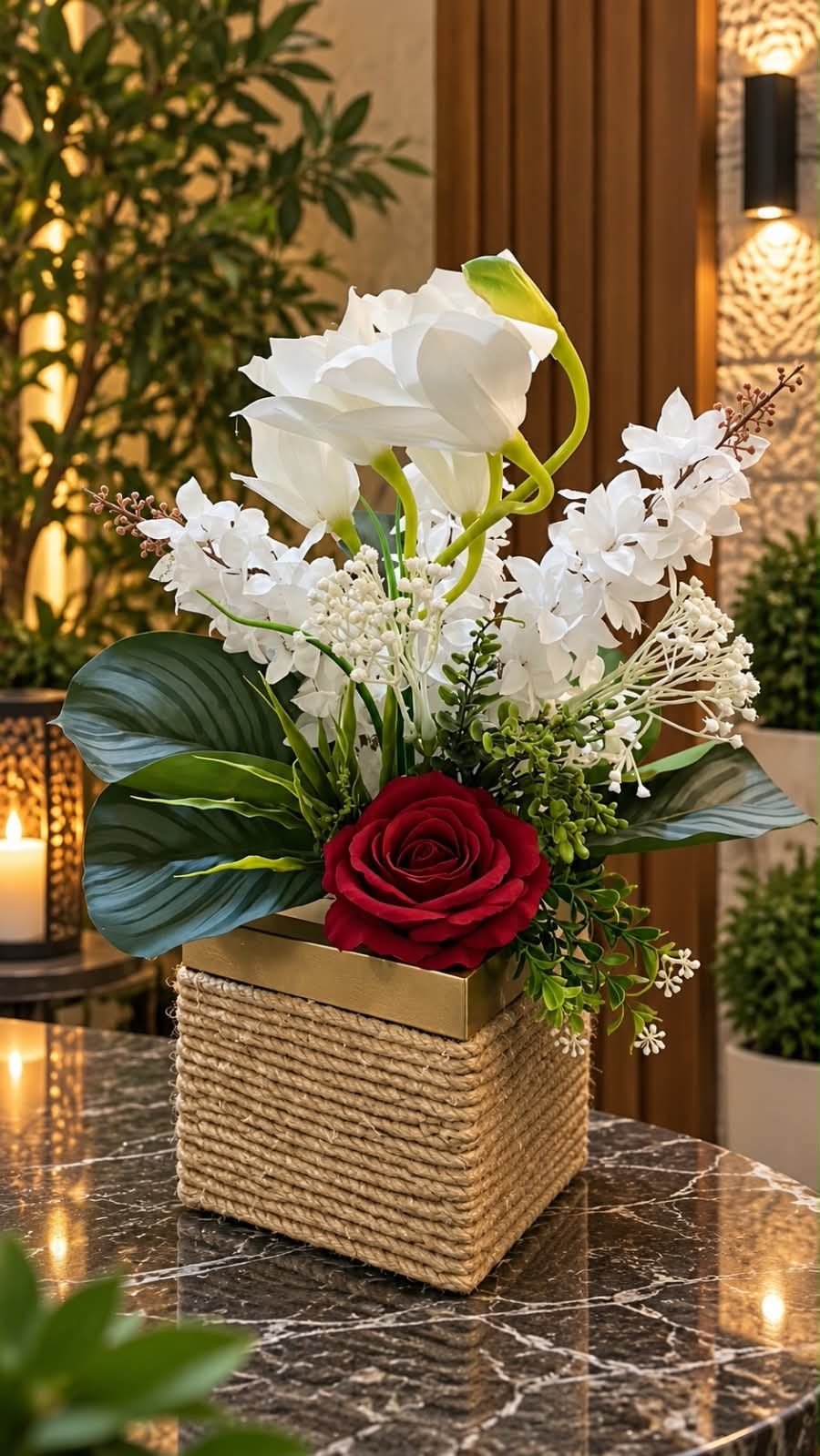 فازة ورد احمر