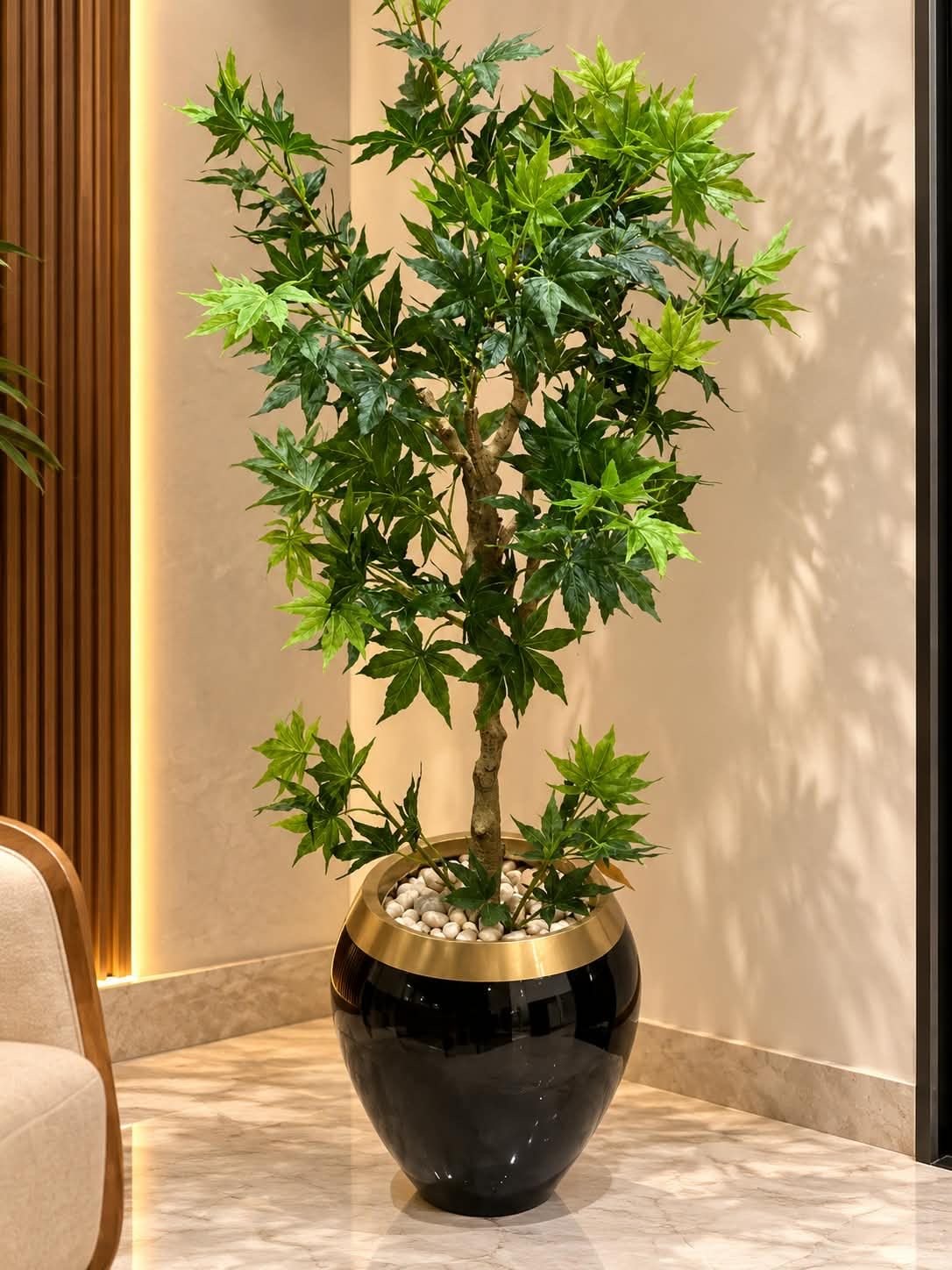 🌿 شجرة خروع مع بوت فايبر جلاس 🌿